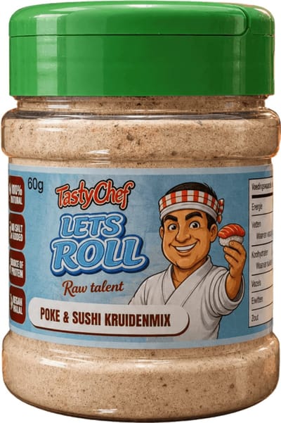 TastyChef Poke Kruiden Zoutvrij - LET'S ROLL - 150 g