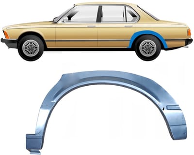 Reparatiepaneel achterspatbord voor BMW 7 E23 1976-1986 / Links