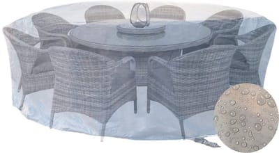 CUHOC - Diamond Tuinmeubelhoesset - Tuinsethoesset - Hoes met stormbanden,aantrekkoord,antislip en afwaterings HOCCIE - 2.5x0.8 M