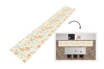 Keukenloper - Loper keuken - Patronen - Strand - Zee - Waterplanten - 300x50 cm - Keukenloper vinyl