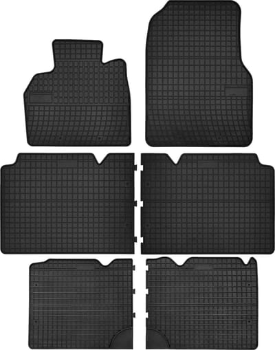 Wielganizator SolidPRO - Rubber Automatten - Zwart - Renault Espace IV - 7 Personen