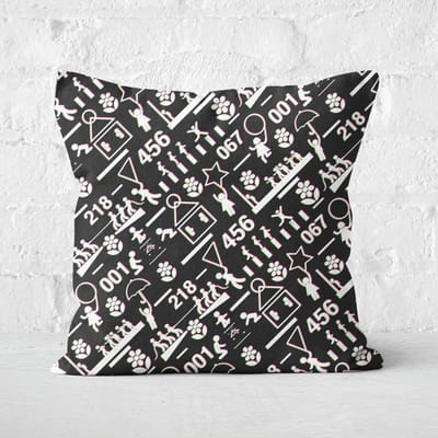 Squid Game Games Glitch Square Cushion - 40x40cm - Soft Touch