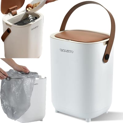 Windelemmer - Luieremmer Luierafval - Babyverzorging - Geurvrij - 16 Liter - Wit