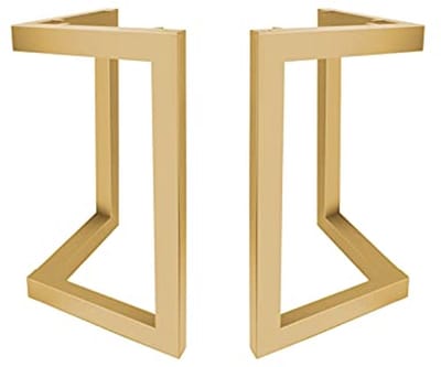 Industriële stalen tafelpoten met V/T-frame - 2 stuks