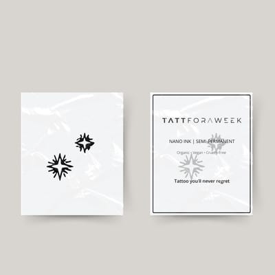 Tijdelijke tattoo donkere sterren | Neptattoo volwassenen | Tijdelijke tattoo voor volwassenen | Temporary tattoo | Plaktattoos voor volwassenen | Neptattoos | Probeer zorgeloos een tattoo | tattforaweek