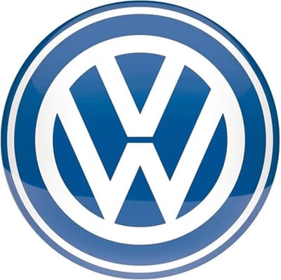 Rond Metaal Bord 35cm VW Volkswagen - Logo