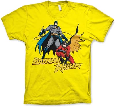Batman & Robin T-shirt geel