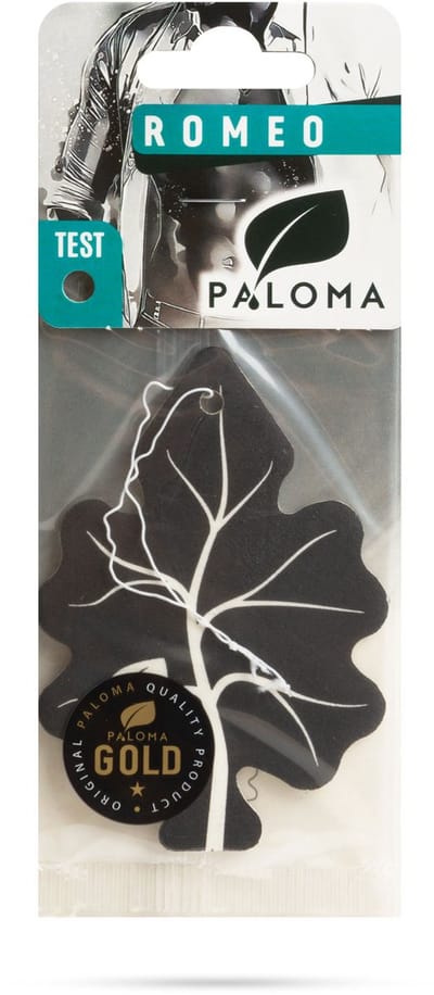 Auto Luchtverfrisser Paloma Gold Romeo – Geurhanger – Werkt tot 2 Weken – Elegante Parfumgeur voor Auto Interieur 1 Stuks [P10157]