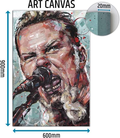 James Hetfield canvas 60x90 cm