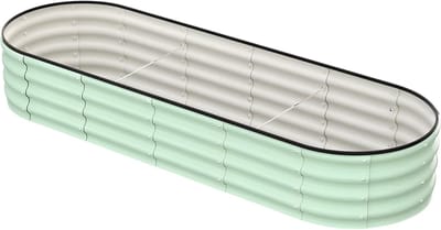 Tuinbed - Plantenbak - Bloembakken - Moestuinbak - Voor Groenten, Bloemen, Fruit & Kruiden - Diepwortel Plantenbak - 244 × 61 × 30 cm - Groen