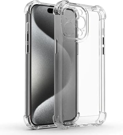 Hoesje geschikt voor iPhone 15 Pro shockproof backcover - transparant