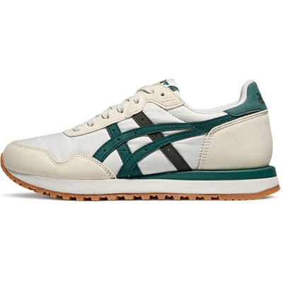 Asics Tiger Runner Ii Lage Sportieve Vrijetijdsschoenen Unisex Sneakers Lichtgrijs Groen 1203A956-020 44.5 white