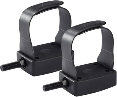 Hometrainingspedalen - Beentrainer pedalen - Binnen trainen - Antislip oppervlakken - 1 paar - Zwart/Bruin