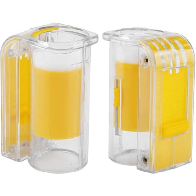 Bee Queen Markeervanger Plastic Marker met één hand Flesplunjer Pluche imkergereedschap beige