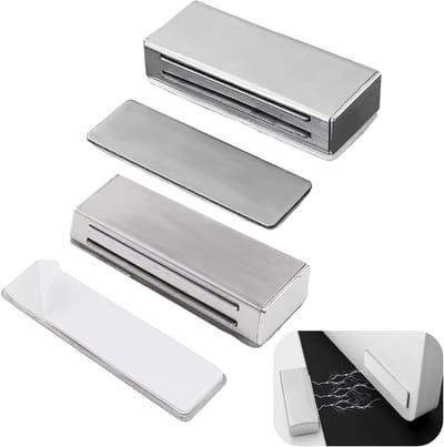 Magnetische deurmagneten 2 stuks - sterke hechting - zonder boren - ideaal voor kasten en lades - SnelShoppen