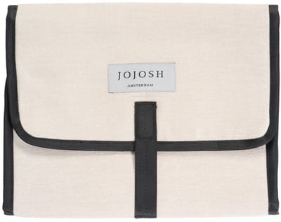 JoJosh Amsterdam - Verschoningsmatje Voor Onderweg - Draagbaar Verschoonmatje - Luieretui - Perfect Kraamcadeau - Veel Ruimte & Waterbestendig - 29x55 - creme