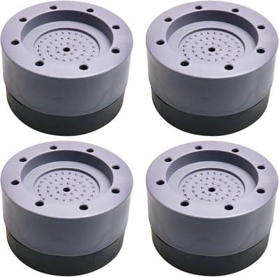 Wasmachine Voetjes - Antislip Dempers - Trillingen Reduceren - Verhoogt Stabiliteit - Set van 4 - Zwart