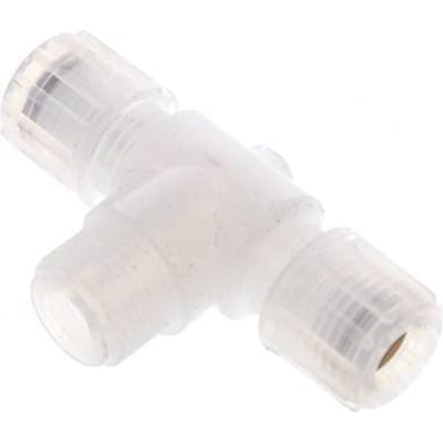 8x6mm En G3/8'' PFA T-Vormige T-Stuk Snijfitting Met Buitendraad 10 Bar