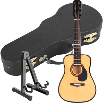Houten Miniatuur Gitaar Model Decoratie voor Huis en Kantoor - Muziekinstrument Replica