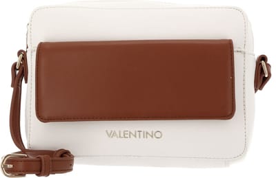 VALENTINO Schoudertas Petra Crossbody Bag Bianco / Cuoio Bruine Wit