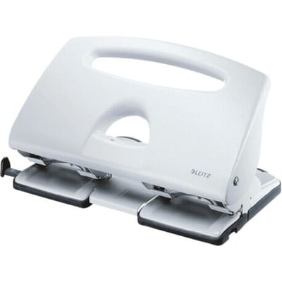 Leitz 4-Gaats Perforator - 40 Vel - Voor Mappen En Ringbanden - Grijs