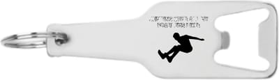Akyol - over al mijn problemen heen springen flesopener - Sarcasme - familie vrienden - cadeau - 105 x 25mm