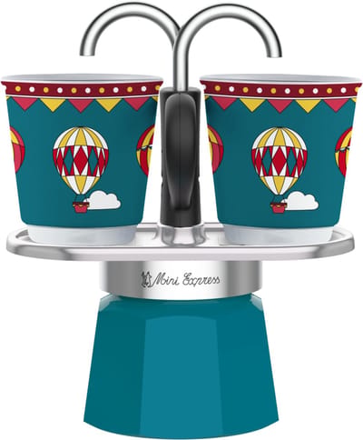 Bialetti Mini Express Winter Wonderland 2 Kops – Espressomaker – Inclusief 2 Espressokopjes – Limited Edition
