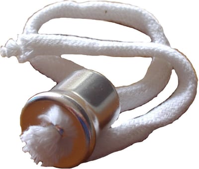 Lonthouder met kraag en 28 cm lont | 10 stuks