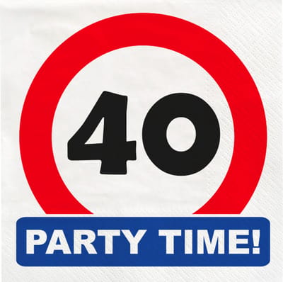 Traffic sign napkins - 40