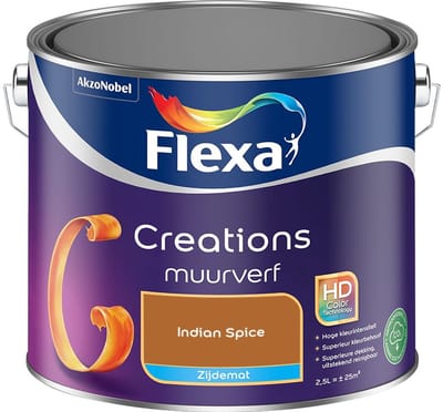 Flexa - Creations Muurverf Zijdemat - Indian Spice - Mengverf - 2,5 L