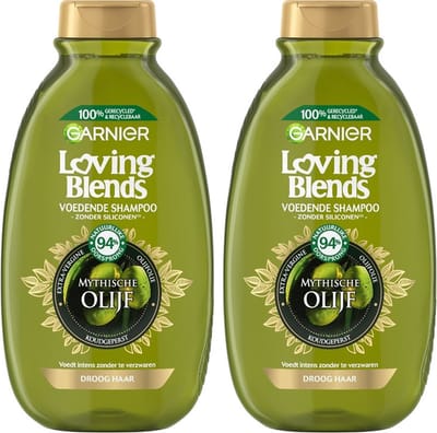 Garnier Shampoo -Loving Blends Mythische Olijf - 2 x 300 ml