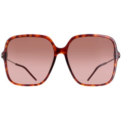 Gucci GG1267S 002 donker havana bruin gradiÃ«nt zonnebril