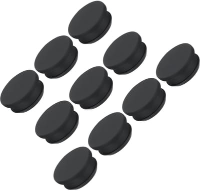 Dailygoods- Borgpluggen 10 Stuks - Siliconen Afdichtingspluggen - Waterdichte Pluggen - Rubberen Paneelafdichtingsdeksels - Diameter 32,6 mm - Geschikt voor Instrumenten en Meters - Afdichtpluggen