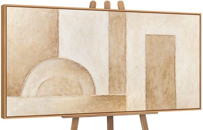 Canvas schilderij handgeschilderd space of forms abstract – YS-Art Gallery – Luxe wanddecoratie voor woonkamer – Modern schilderij voor slaapkamer en hal