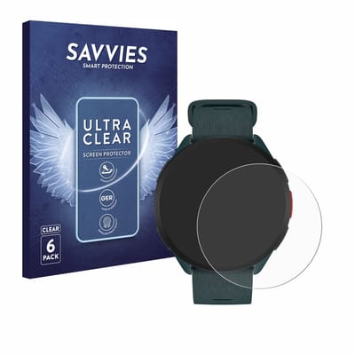 Savvies - Screenprotector voor Polar Pacer - Folie Beschermfolie transparant 6 Stuks