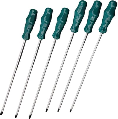 Unyqoos® Professionele lange Torx-schroevendraaierset met magnetische anti-slip handgrepen