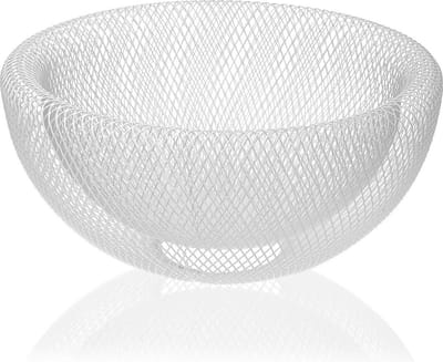 Fruitschaal | Versa | Wit Staal Ijzer (15 cm)