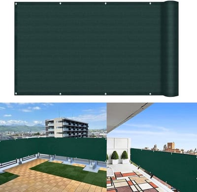 Balkon Scherm - Windscherm Hek - Privacy Tuin - Scheurvast Weerbestendig - 140 x 750 cm - Groen