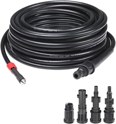 Hogedrukreiniger Afvoerpijp Reinigingsslang 20M 160 Bar met Jet Nozzle en 4 Adapters