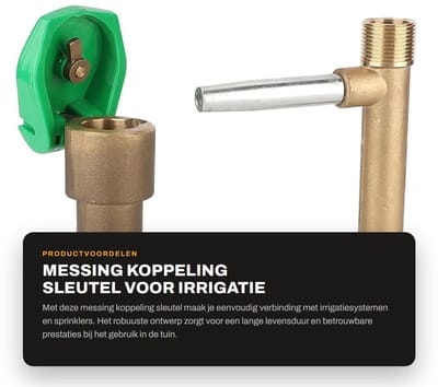 Dailygoods- Koppeling Koper - Externe Schroefdraadaansluiting - Irrigatie Tuinsproeier - G1'' Binnendraad - G1'' Buitendraad - Werkdruk 1.5Mpa - Irrigatiekoppeling