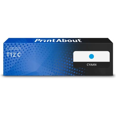 PrintAbout huismerk Toner T12 C Cyaan Geschikt voor Canon