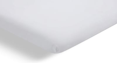 Beter Bed Select Perkal Hoeslaken Topper 140 x 200 - 100% Katoen Percale - Matrasbeschermer - Matrashoes - Wit