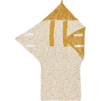 Meyco Baby Cheetah wikkeldeken - fleece - honey gold