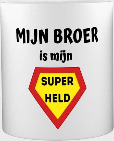 Akyol - mijn broer is mijn superheld Mok met opdruk - broer - super broer - verjaardag - cadeautje voor broer - broer artikelen - kado - geschenk - 350 ML inhoud