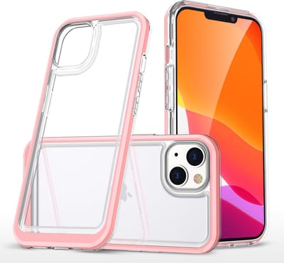 Hoesje Geschikt voor iPhone 13 Mini hoesje transparant met bumper Rosegoud - Ultra Hybrid Hoesje Geschikt voor iPhone 13 Mini case