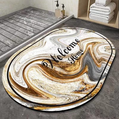 Badkamer Absorberende Mat Toilet Toiletdeur Marmer Antislip Mat Zacht Diatomeeënaarde Mat 40*60cm