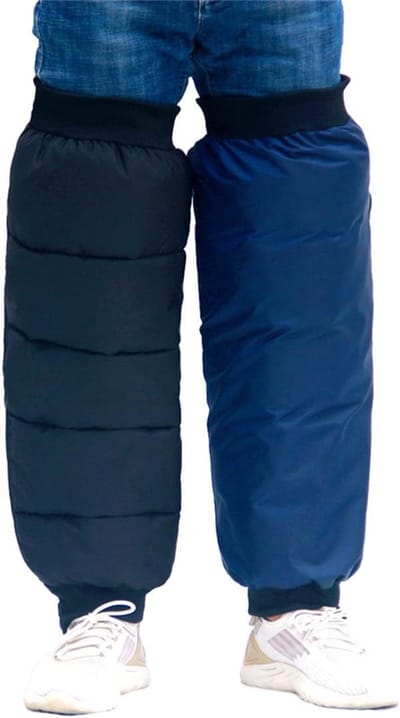Kniewarmers Motor - Beenwarmers Thermisch - Bescherming Tegen Kou - Waterdichte Stof - 70 cm Lengte - Zwart