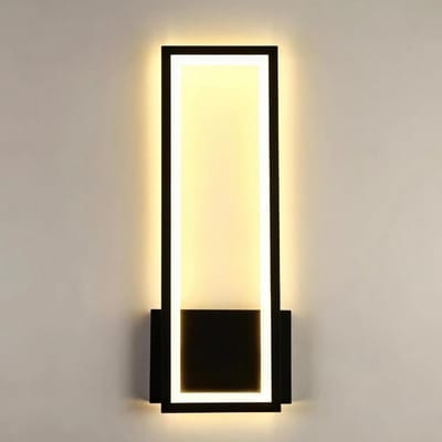 Moderne 16W LED Wandlamp - Eenvoudige Rechthoekige Verlichting voor Woonkamer, Slaapkamer en Gang - Warm Wit 3000K