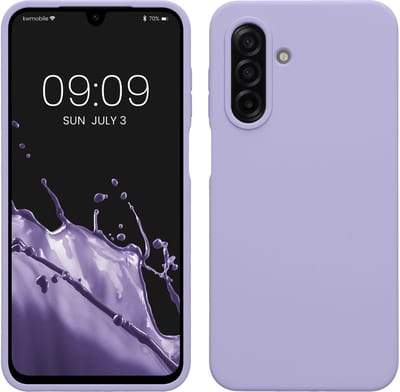 kwmobile telefoonhoesje geschikt voor Samsung Galaxy A17 4G / 5G - Hoesje met siliconen coating - Smartphone case in lavendel