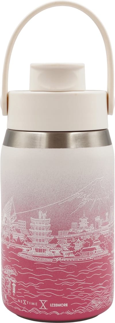 Thermische fles 355 ml (12oz)-95% gerecycled roestvrij staal - Cherry Blossom 'Skyline Bottle JPN 12'